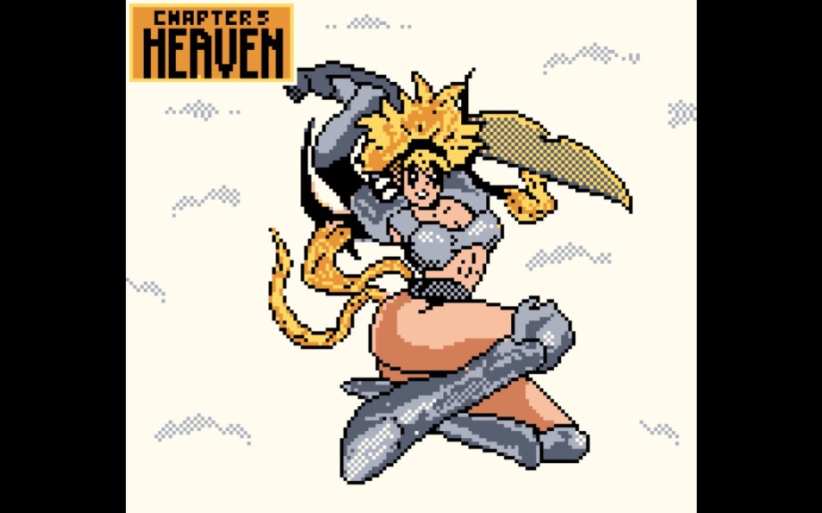 A Screenshot of Spawn 1999, showing a loading screen with Angela.