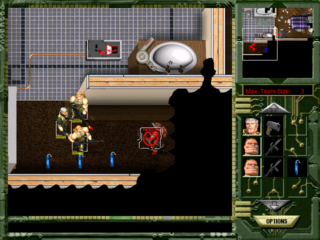 A screenshot of Small Soldiers Squad Commander, showing a level